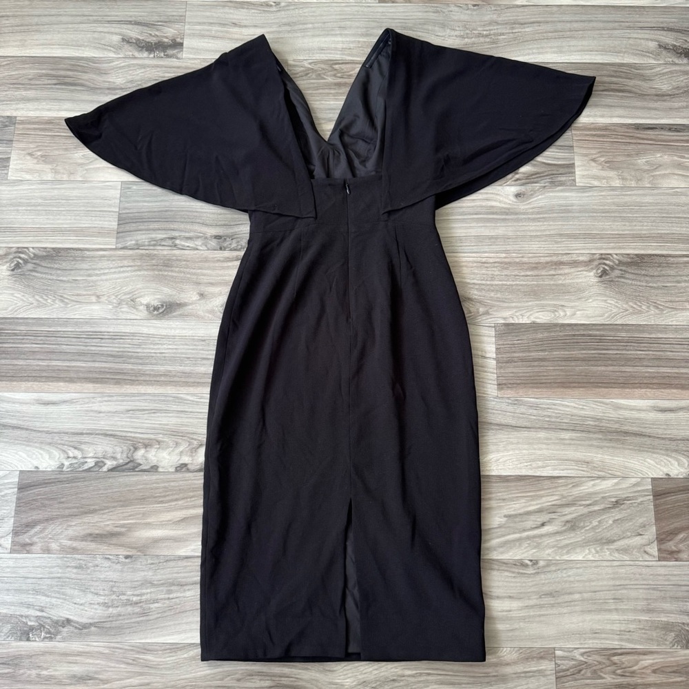 Dress the Population Louisa Flutter Sleeve Midi Dress Size Small - Picture 6 of 8